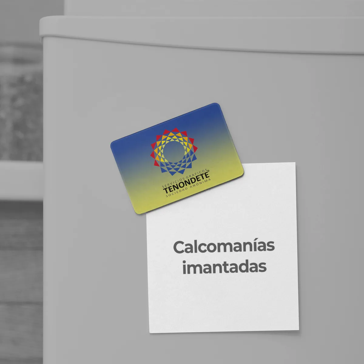 Calcomanía/Etiqueta imantada